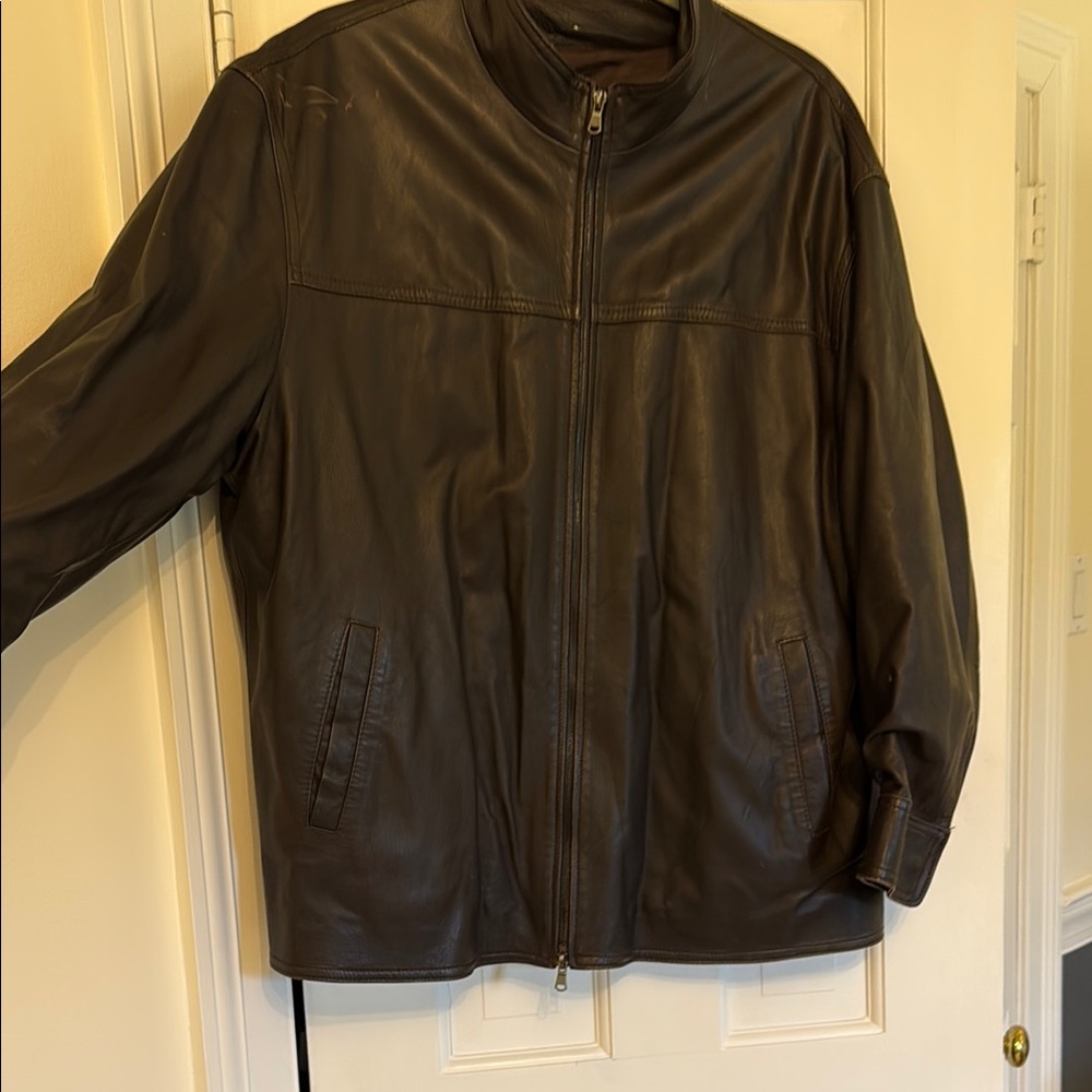 Men's Brown Leather Jacket